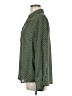 Lily White Polka Dots Green Long Sleeve Blouse Size M - photo 5