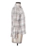 Dina Be Plaid Ivory Long Sleeve Blouse Size S - photo 4