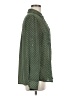 Lily White Polka Dots Green Long Sleeve Blouse Size M - photo 4