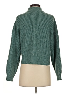Aqua Turtleneck Sweater (view 2)