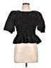 Rails Black Short Sleeve Blouse Size L - photo 1
