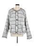ELOQUII 100% Polyester Tweed Gray Jacket Size 28 waist - photo 1