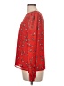 Louche 100% Polyester Red Long Sleeve Blouse Size 10 - photo 5