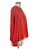Louche 100% Polyester Red Long Sleeve Blouse Size 10 - photo 4