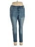 Simply Vera Vera Wang Solid Blue Jeans Size 14 - photo 1