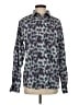Ted Baker London Print Blue Long Sleeve Button-Down Shirt Size 4 (1) - photo 1