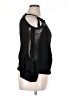 IRO 100% Viscose Black 3/4 Sleeve Blouse Size 16 - photo 4