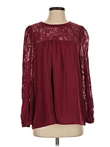 Cotton Bleu Long Sleeve Blouse (view 1)
