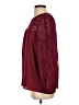 Cotton Bleu 100% Polyester Burgundy Long Sleeve Blouse Size S - photo 5