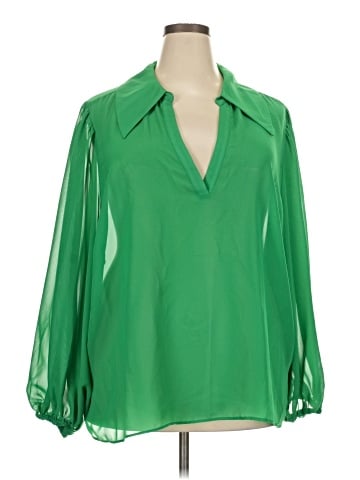 ELOQUII 3/4 Sleeve Blouse (view 1)