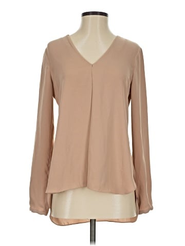 White House Black Market Long Sleeve Blouse (view 1)