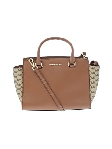 MICHAEL Michael Kors Leather Satchel (view 1)