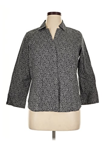 Croft & Barrow 3/4 Sleeve Button-Down Shirt (view 1)