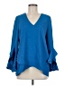 Vince Camuto 100% Polyester Blue 3/4 Sleeve Blouse Size M - photo 1