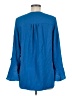 Vince Camuto 100% Polyester Blue 3/4 Sleeve Blouse Size M - photo 2