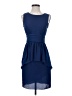 BCBGMAXAZRIA Solid Blue Cocktail Dress Size 2 - photo 1