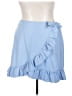 Shein Curve Solid Blue Casual Skirt Size 18 Plus (3) - photo 1