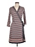 Max Studio Print Brown Casual Dress Size M - photo 1