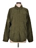 Shein Green Long Sleeve Button-Down Shirt Size L - photo 1