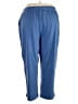 Roaman's Solid Blue Casual Pants Size 30 Petite (3X) - photo 2