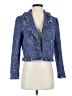 Zara Basic Tweed Blue Blazer Size XS - photo 1