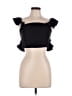 Shein Curve 100% Polyester Black Short Sleeve Top Size 12 Plus (0) - photo 1