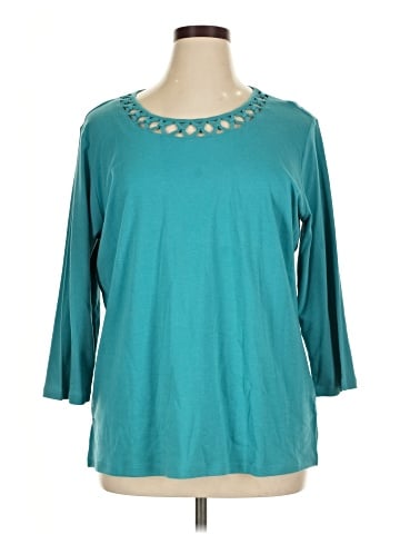 Draper's & Damon's 3/4 Sleeve Top (view 1)