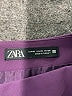 Zara 100% Polyester Solid Purple Skort Size XS - photo 3