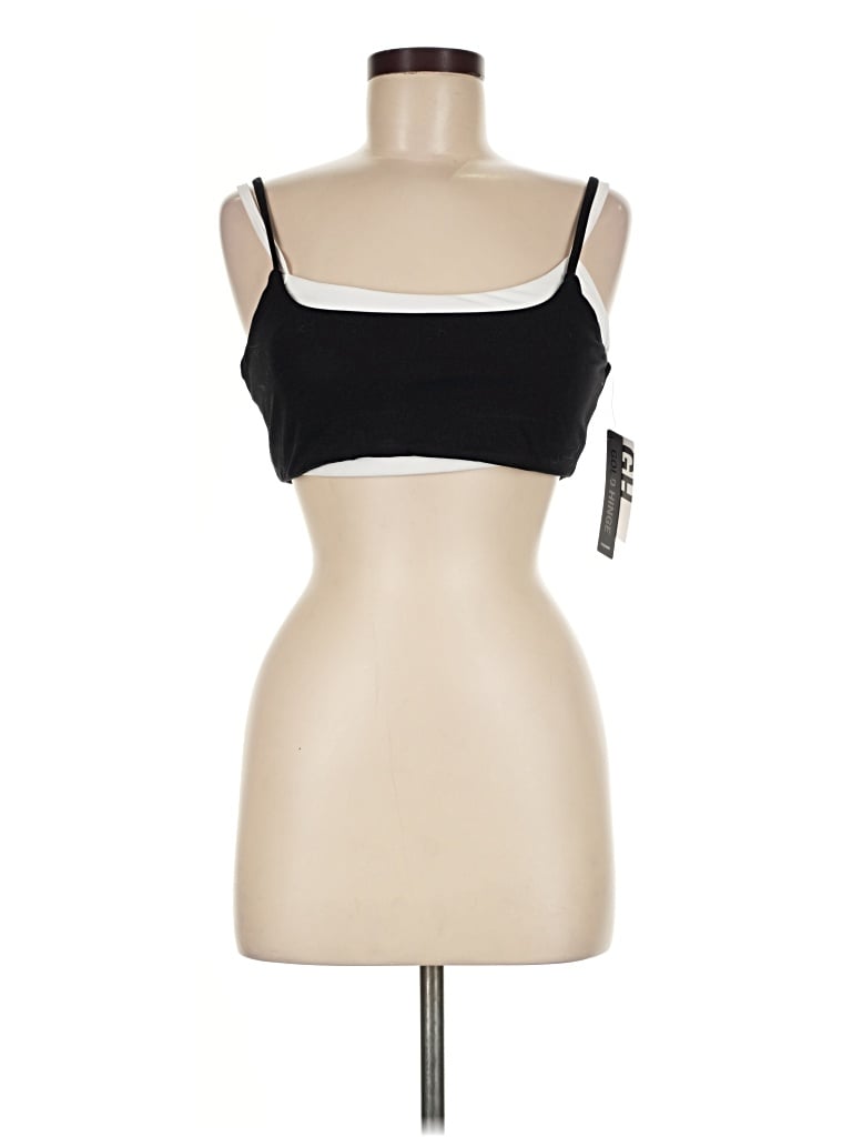 Pre-owned Gold Hinge Sports Bra In Black