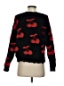Aqua 100% Nylon Hearts Black Pullover Sweater Size XS - photo 2