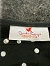 Quacker Factory Polka Dots Black Short Sleeve Blouse Size M - photo 7