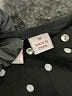 Quacker Factory Polka Dots Black Short Sleeve Blouse Size M - photo 8