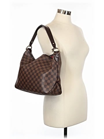 Louis Vuitton Coated Canvas Damier Ebene Delightful Hobo Bag PM (view 2)
