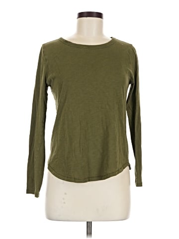 Madewell Whisper Cotton Rib-Crewneck Long-Sleeve Tee (view 1)
