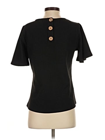 Blue Tassel Short Sleeve Top (view 2)
