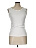 Unbranded 100% Polyester White Sleeveless T-Shirt Size L - photo 1