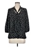 Heart Soul 100% Polyester Polka Dots Black 3/4 Sleeve Blouse Size M - photo 1
