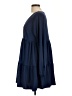 True Craft Solid Blue Casual Dress Size L - photo 5