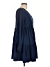 True Craft Solid Blue Casual Dress Size L - photo 4