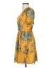 Madewell 100% Polyester Tropical Yellow Cocktail Dress Size 00 - photo 5