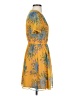 Madewell 100% Polyester Tropical Yellow Cocktail Dress Size 00 - photo 4