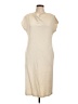 St. John Solid Ivory Casual Dress Size 10 - photo 1