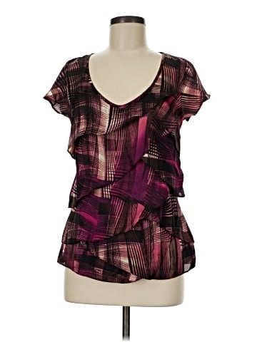 Worthington Short Sleeve Blouse (view 1)