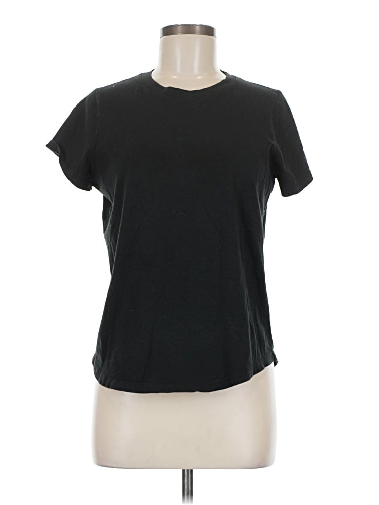 Pre-owned Madewell Short Sleeve T-shirt In Black