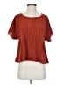 Madewell 100% Polyester Orange Short Sleeve Blouse Size S - photo 1