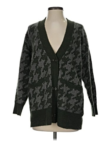 Madewell Allston Double-Button Cardigan Sweater in Houndstooth (view 1)