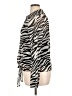 DKNYC 100% Polyester Animal Print Silver Long Sleeve Blouse Size XL - photo 5