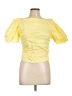 Endless Rose Yellow Short Sleeve Blouse Size L - photo 1
