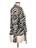DKNYC 100% Polyester Animal Print Silver Long Sleeve Blouse Size XL - photo 4