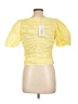 Endless Rose Yellow Short Sleeve Blouse Size L - photo 2